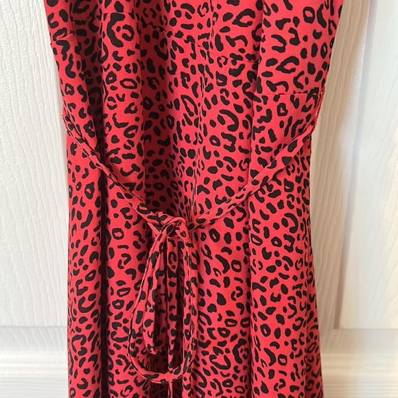 Who What Wear Red Cheetah Dress - Picture 5 of 7